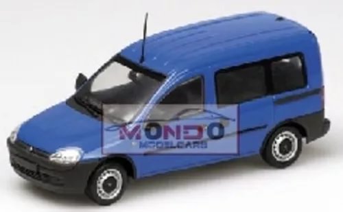 Blue Opel Combo Tour 2002 diecast van model with black windows and grille