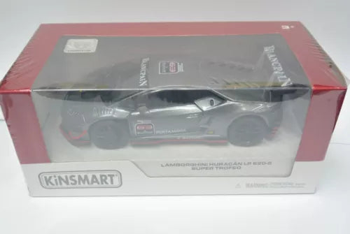 Lamborghini Huracan LP620-2 die-cast toy car in clear display box