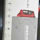 DROCON drone with red body and four propellers on retail box