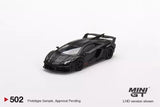 MINI GT 1:64 LB-Silhouette WORKS Aventador GT EVO Matte Black LHD Diecast Car Toy