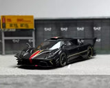 CM 1:64 Black Carbon Zonda R Racing Sports Model Diecast Metal Car Parts