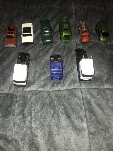 Matchbox and Motor Max diecast truck bundle, assorted colored trucks