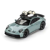 Mini GT 1:64 Diecast Model Car Porsche 911 Dakar Shade Green Metallic Toy