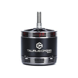 Black TAURUS CM3115 brushless drone motor with cooling fins and wiring leads