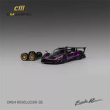 CM MODEL 1:64 Pagani Zonda Revolucion Purple Diecast Model Car Parts