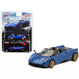 True Scale Miniatures 1/64 Diecast Model Car Pagani Huayra Roadster Blue Francia Parts