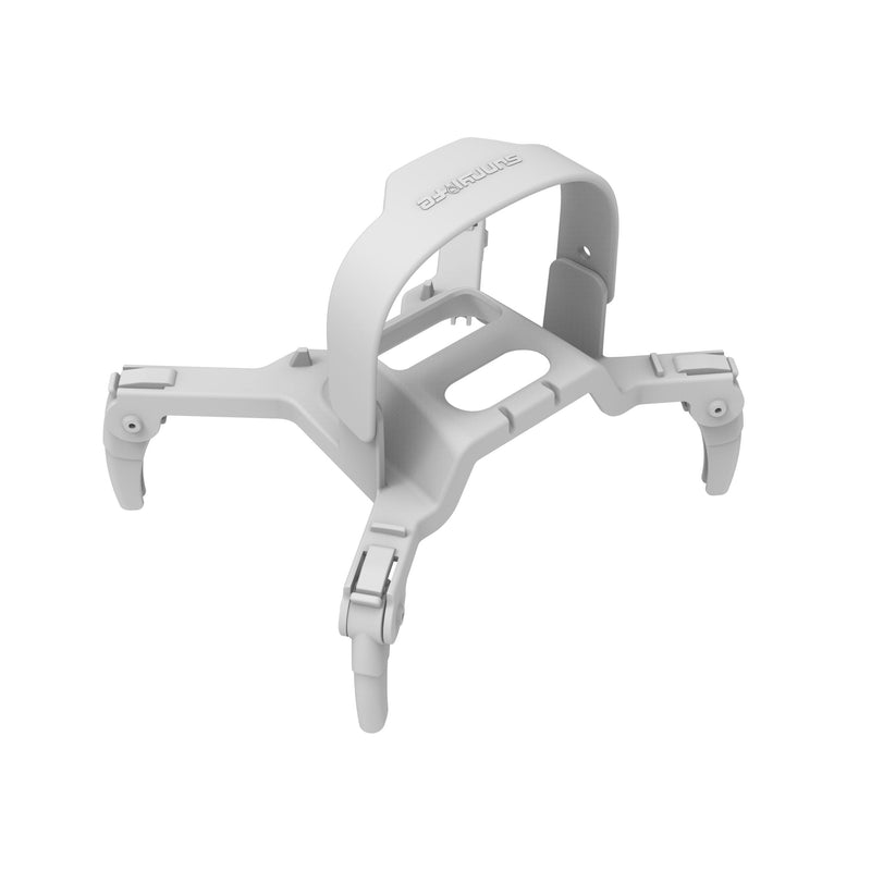 Foldable adjustable drone landing gear kickstand with tripod feet, height-adjusting frame