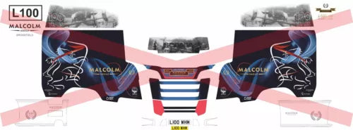 1:76 Malcolm Logistics 100 years Decals for oxford diecast Scania R Parts