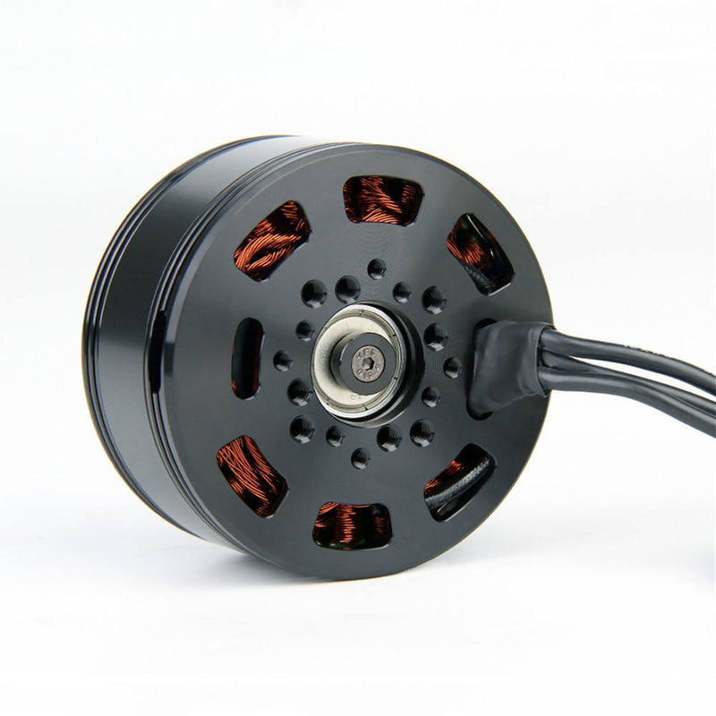 Waterproof brushless DC motor with black stator cover and copper windings