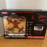 SYMA Sky Phantom FPV Drone 4 CH Remote Control Drone RED, Phone Not Included Drone