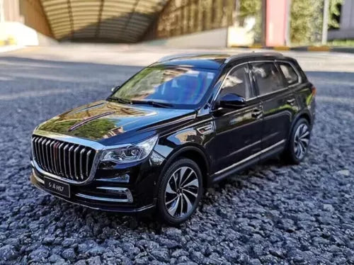 Black off-road SUV diecast model, front 3/4 view