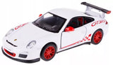 Kinsmart Porsche 911 GT3 RS White 1:36 Scale 5 Inch Diecast Model Car Toy