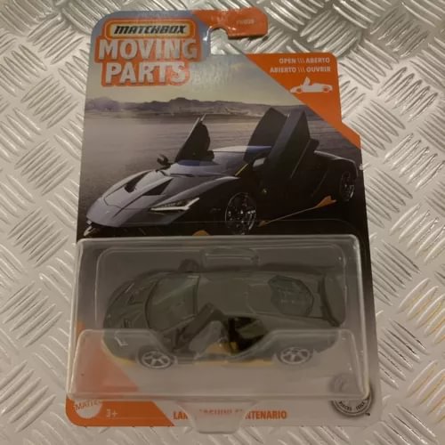 Lamborghini Centenario 1:64 diecast moving parts car in blister packaging