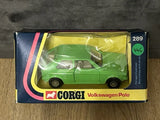 Corgi 289: 1976 Volkswagen Polo MK1 in Green 1:36 Scale Diecast Toy / Model Car Toy