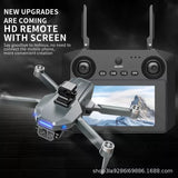 4.5-inch GPS drone remote controller with screen, two joysticks, and power controls