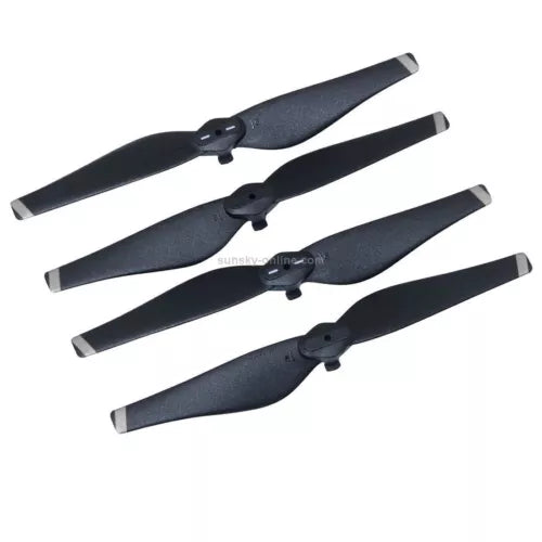 4-pack quick-release drone propellers with dark blades and central hubs