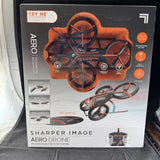 NEW Drone Sharper Image Aero  Rechargeable LED Stunt Drone Landing Pad Autopilot Drone