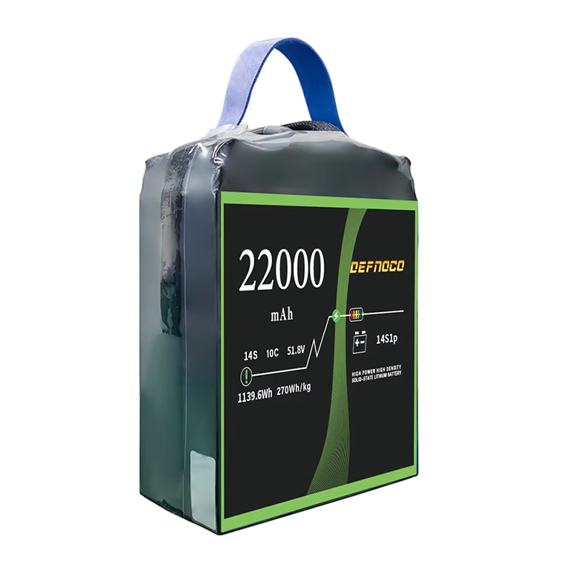 Lithium Ion Manufacturer 51.8V 22000mAh 330wh/kg 22Ah 16Ah 14S Solid State Battery Large Drone UAV Fixed-wind Vtol Multirotor
