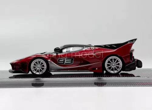 Red super racing car model, #93, 1:64 diecast resin.