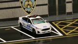 1:64 596Model Fusion NYPD Police Interceptor Model Diecast Metal Car New Toy