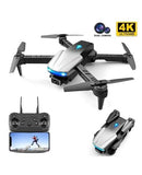 Quadcopter smart drone with dual cameras, 4K display remote control