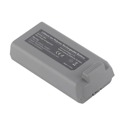 2400mAh drone rechargeable battery, gray rectangular pack with label