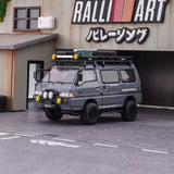 CR Autobots 1:64 Grey Delica Off Road Mini Van Model Toy Diecast Metal Car Toy