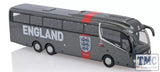 Grey diecast OO gauge coach model with ENGLAND lettering and team crest