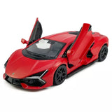 1:36 Lamborghini Revuelto Diecast Model Car Alloy Toy Cars Pull Back Gifts Red Toy
