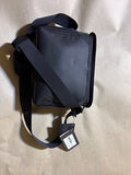 Drone carrying case with shoulder strap and zipper, dark fabric pouch