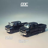 Pre-sale 1/64 GOC Chevrolet Kodiac & GMC Topkick C4500 Pickup Black Diecast Toy