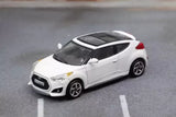 SHADOW 1/64 Scale Hyundai Velostrer Turbo White Diecast Car Model Toy Gift  Toy