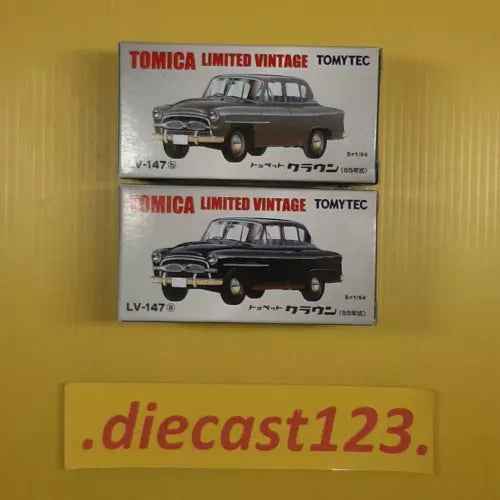 1:64 diecast classic sedan model in retail box, silver and black