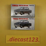 1:64 diecast classic sedan model in retail box, silver and black