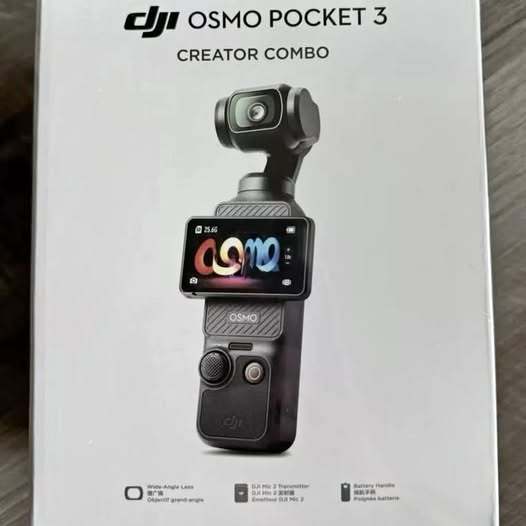 DJI Osmo Pocket 3 Creator Combo handheld gimbal camera with front screen