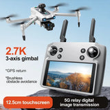S819 gps 5g Remote control screen controlled drone three-axis anti shake pan Drone