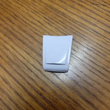 Silver die-cast car hood part with smooth panel surface
