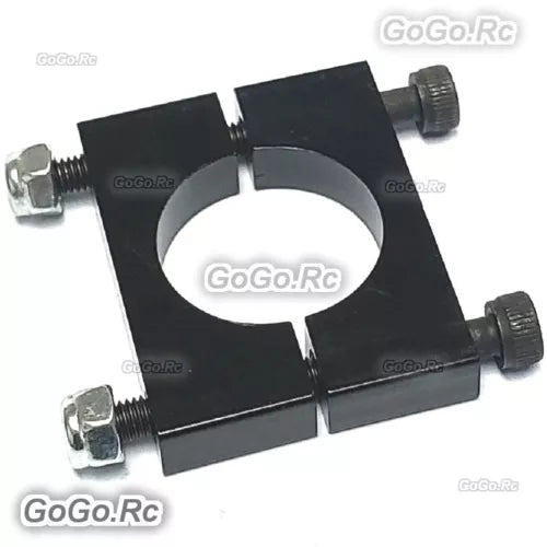 16mm drone arm pipe clamp with carbon fiber style strap, two adjustable screw knobs