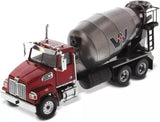 Diecast Masters Western Star 4700 SF Concrete Mixer Metallic Red with Gray Parts