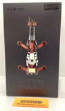 Propel drone toy in retail box, central core with four orange arms and propellers