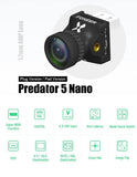 Ultra-compact FPV wide-angle camera module with black housing and front lens