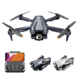 Foldable mini drone with camera and remote controller, gray