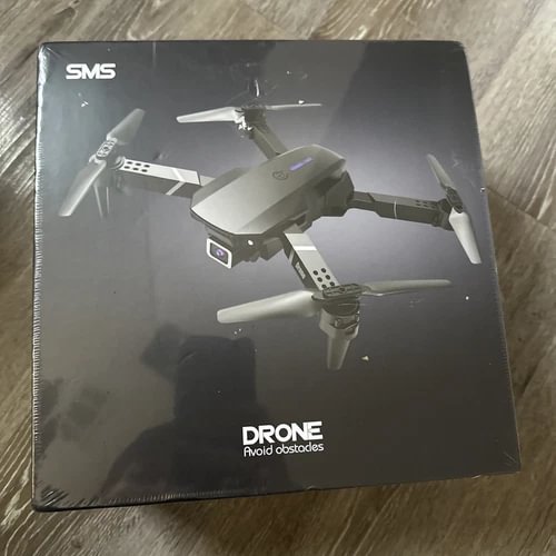 SMS dual-camera 4K drone box with quadcopter image and four propellers