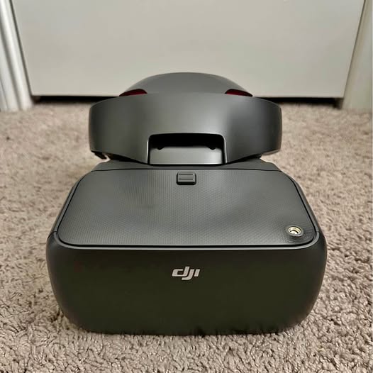 DJI goggles headset with front screen module, dark gray and black