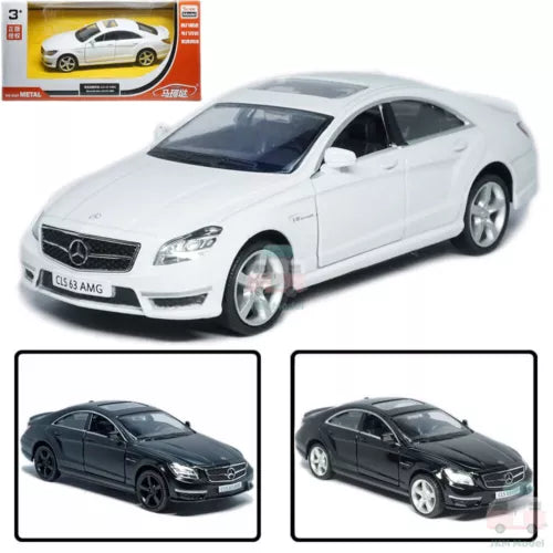 White diecast model car, front three-quarter view with detailed grille and wheels