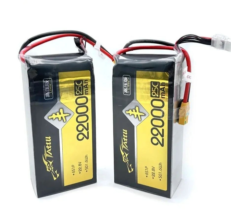 Tattu 22000MAH 6S 16000mAh 6S 22.8V 25C UAV HV Lipo Battery XT90S Plug Agricultural Drones