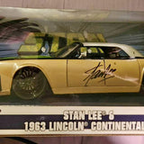 NEW! Jada 1:24 Diecast Stan Lee Figure & '63 1963 Lincoln Continental Car!Ships to you