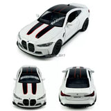 1:36 BMW M4 CSL Diecast Metal Model Car Toy Cars Boys Gifts Men Collection White Toy