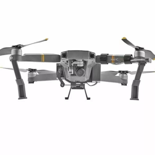 Drone delivery dispenser thrower set with mounted gray throwing mechanism and arms