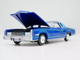 1975 CADILLAC ELDORADO  1:64 SCALE  DIECAST COLLECTOR  MODEL CAR BLUE Toy